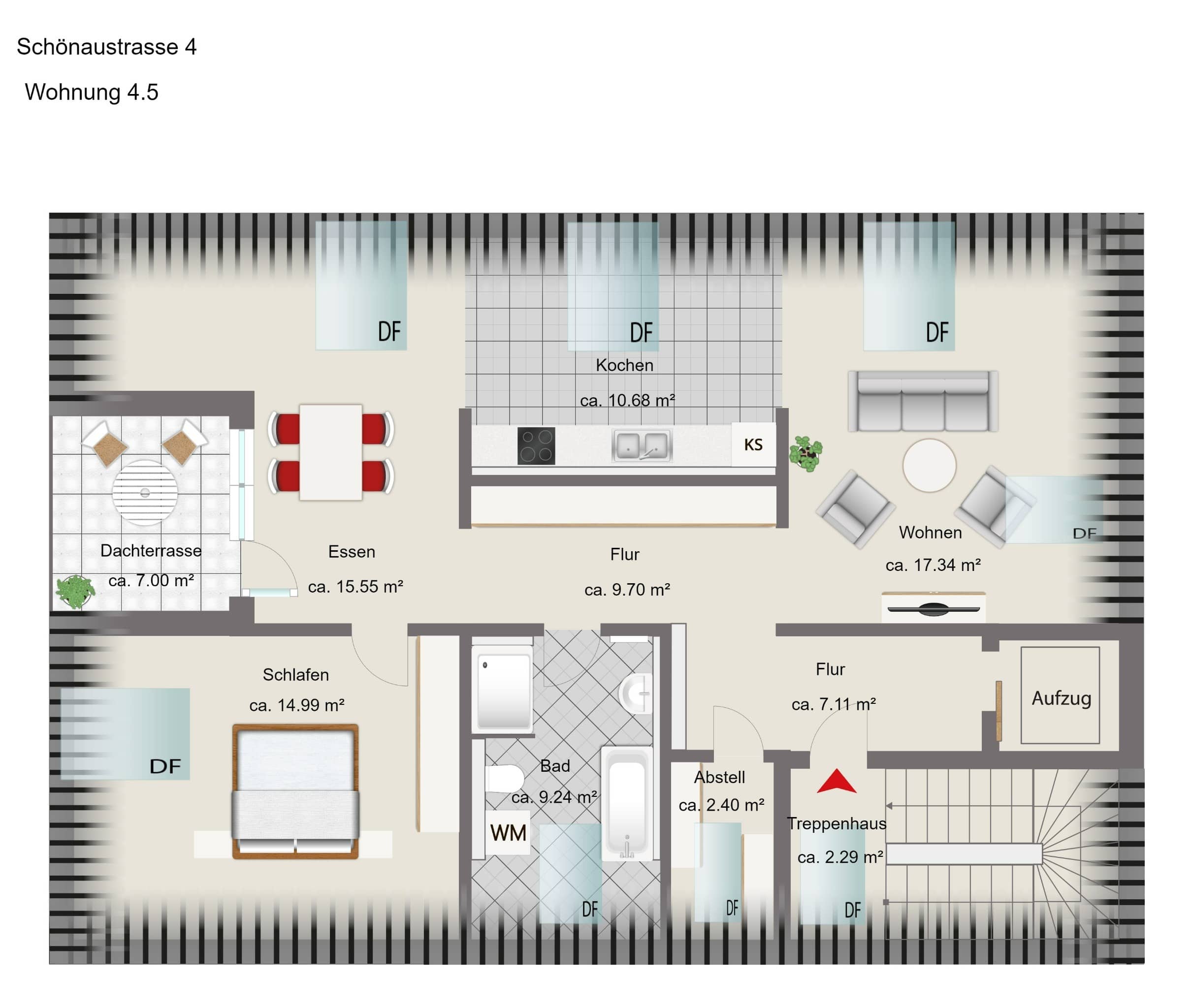 Wohnung zum Kauf provisionsfrei 642.000 € 3 Zimmer 90,5 m²<br/>Wohnfläche Schönbrunn Landshut 84036