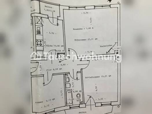 Wohnung zur Miete Tauschwohnung 625 € 3 Zimmer 77 m² 1. Geschoss Gaarden-Süd Gaarden - Süd 24113