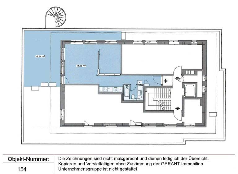 Penthouse zur Miete 990 € 2 Zimmer 55 m² 4. Geschoss frei ab 01.06.2026 Böblingen 71032