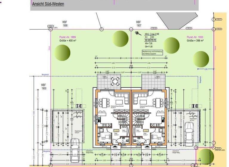 Doppelhaushälfte zum Kauf provisionsfrei 676.500 € 5 Zimmer 138,6 m² 400 m² Grundstück Mösbach Achern-Mösbach 77855