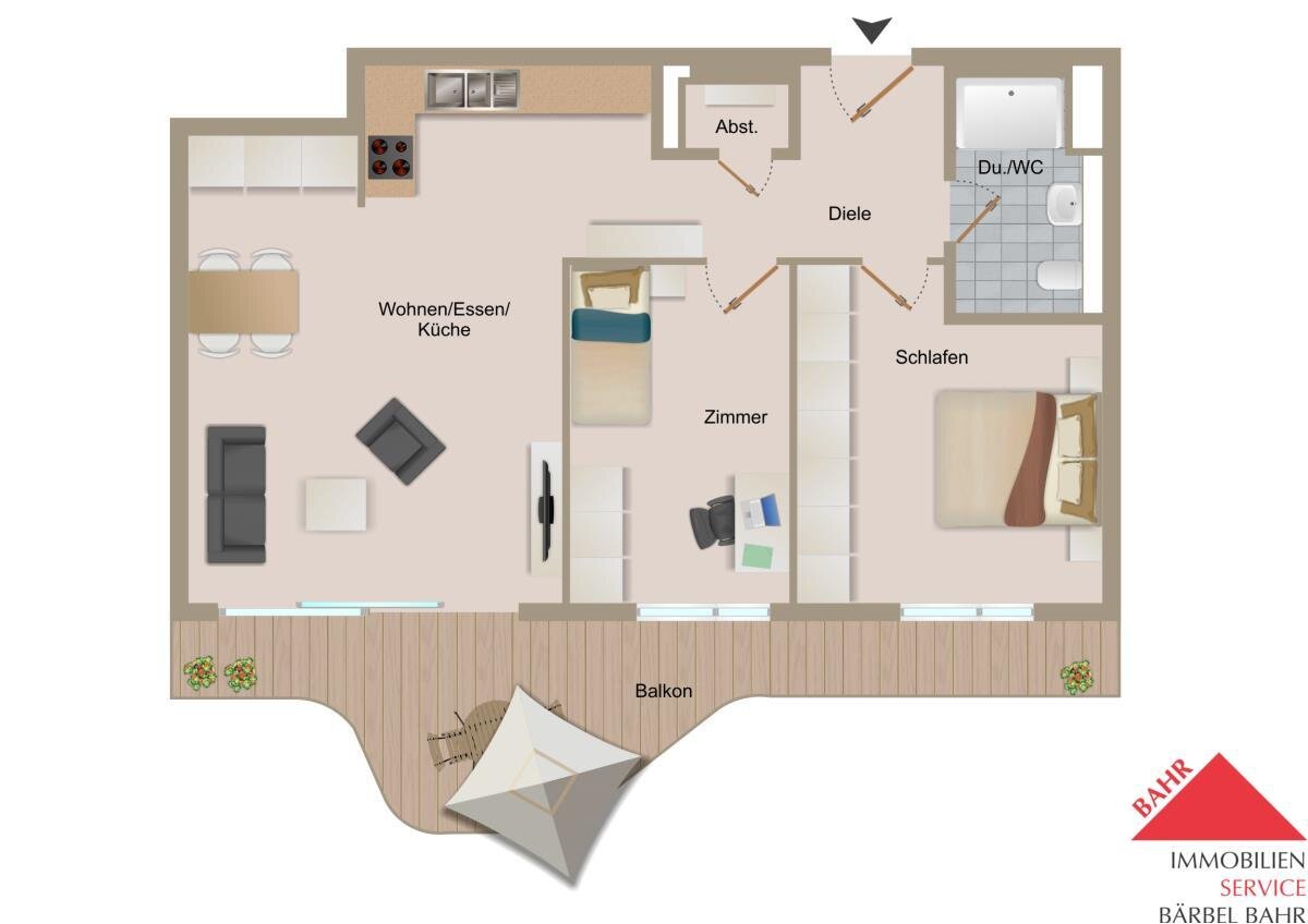 Wohnung zum Kauf provisionsfrei 463.000 € 3 Zimmer 66,3 m²<br/>Wohnfläche Korntal Korntal-Münchingen 70825