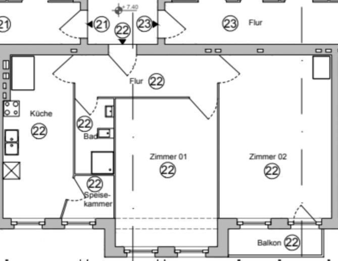 Wohnung zum Kauf 196.342 € 2 Zimmer 64,4 m²<br/>Wohnfläche 2.<br/>Geschoss Weißensee Berlin 13088