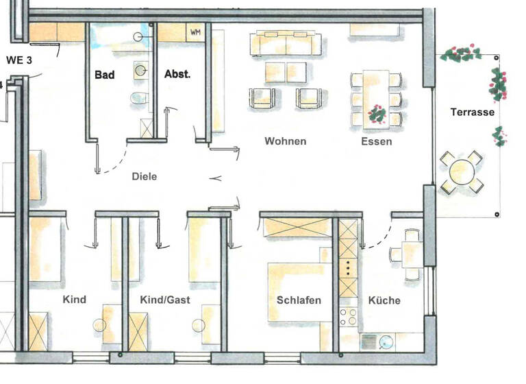 Wohnung zum Kauf provisionsfrei 454.500 € 4 Zimmer 117,4 m² EG Lindenhorst Dortmund 44339