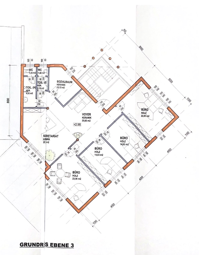 Büro-/Praxisfläche zur Miete 6 € 140 m²<br/>Bürofläche Sankt Johann in der Haide 8295