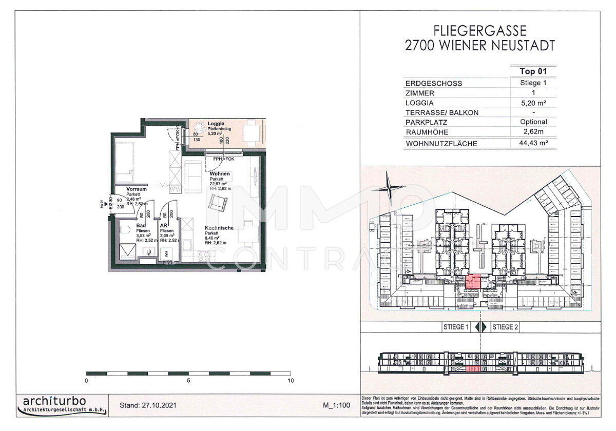 Wohnung zum Kauf 147.060 € 1 Zimmer 39,2 m²<br/>Wohnfläche EG<br/>Geschoss Wiener Neustadt 2700