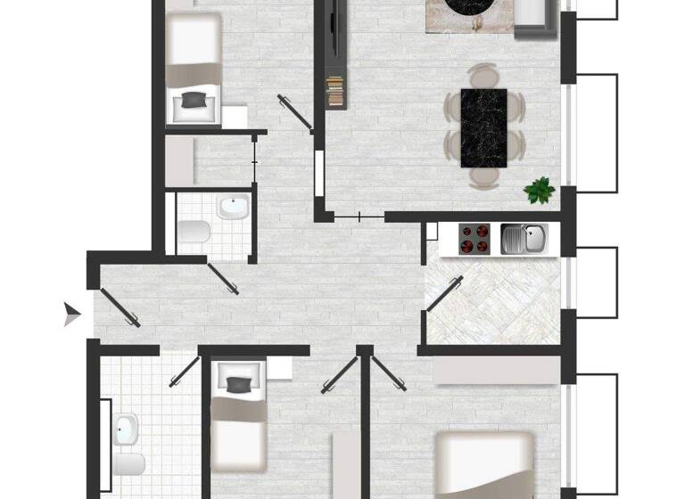 Wohnung zur Miete - Erstbezug 1.410 € 4 Zimmer 94 m² 1. Geschoss frei ab 01.05.2026 Hochheim Hochheim am Main 65239