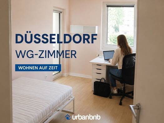 WG-Zimmer zur Miete auf Zeit 650 € 13 m² frei ab 30.11.2026 Kiesselbachstraße Holthausen Stadtbezirk 9 40589
