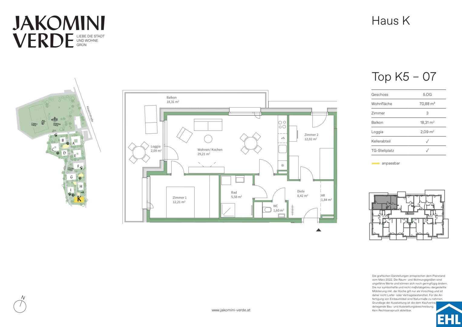 Wohnung zum Kauf 328.947 € 3 Zimmer 70,9 m²<br/>Wohnfläche 5.<br/>Geschoss Kasernstraße Jakomini Graz 8010