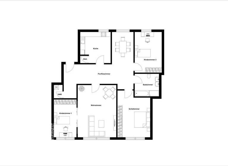 Wohnung zum Kauf 179.000 € 4,5 Zimmer 111,3 m² 4. Geschoss Innenstadt Herford 32049