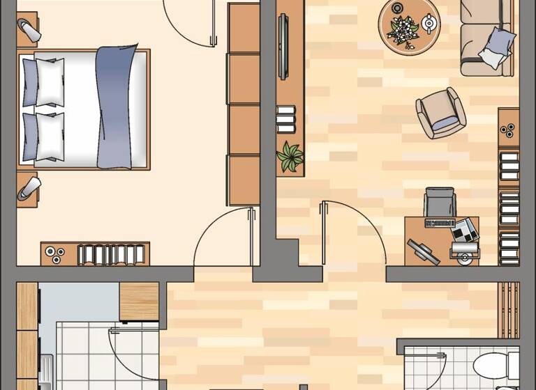 Wohnung zur Miete 496 € 2 Zimmer 58,2 m² 3. Geschoss Siegelbaumweg 7 Schüren Dortmund 44269