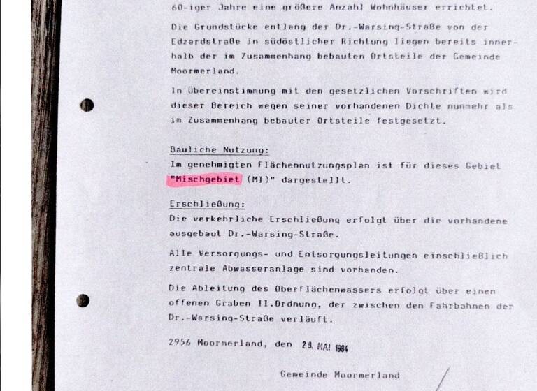 Grundstück zum Kauf 2.213 m² Grundstück Dr.Warsing - Strasse 55 Warsingsfehn Moormerland 26802