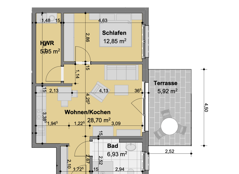 Wohnung zum Kauf nur mit Wohnberechtigungsschein 217.260 € 2 Zimmer 60,4 m² Lebenstedt Salzgitter 38226