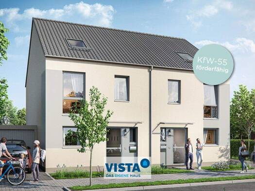 Doppelhaushälfte zum Kauf - Erstbezug 539.500 € 5 Zimmer 128 m² 280 m² Grundstück Lechfeldstraße 1 Ellgau 86679