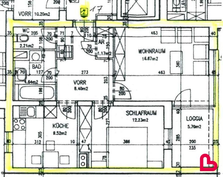 Wohnung zur Miete 681 € 2 Zimmer 60,5 m²<br/>Wohnfläche Pfarrfeld Gallneukirchen 4210