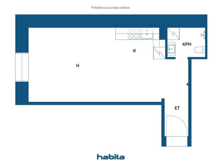 Studio zum Kauf 159.000 € 1 Zimmer 29 m² 1. Geschoss Porthaninkatu 4 Helsinki 00530