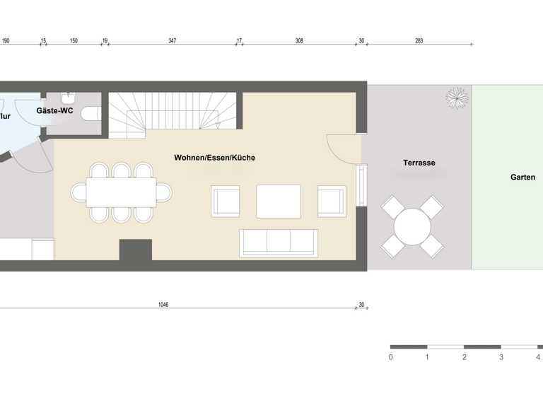 Reihenmittelhaus zum Kauf 549.000 € 5 Zimmer 124 m² 231 m² Grundstück Katzwang Nürnberg 90455