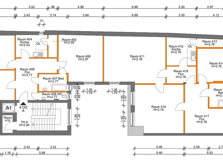 Bürofläche zur Miete 2.600 € 10 Zimmer 257 m² Bürofläche teilbar ab 257 m² Lorenz Nürnberg 90402