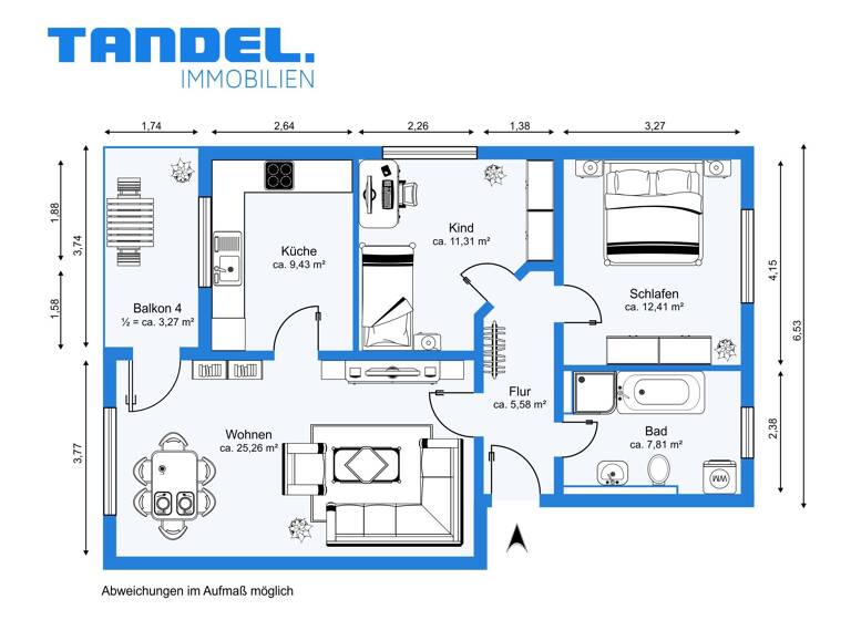 Wohnung zum Kauf als Kapitalanlage geeignet 215.000 € 3 Zimmer 75 m²<br/>Wohnfläche Heide Süd Halle (Saale) 06120