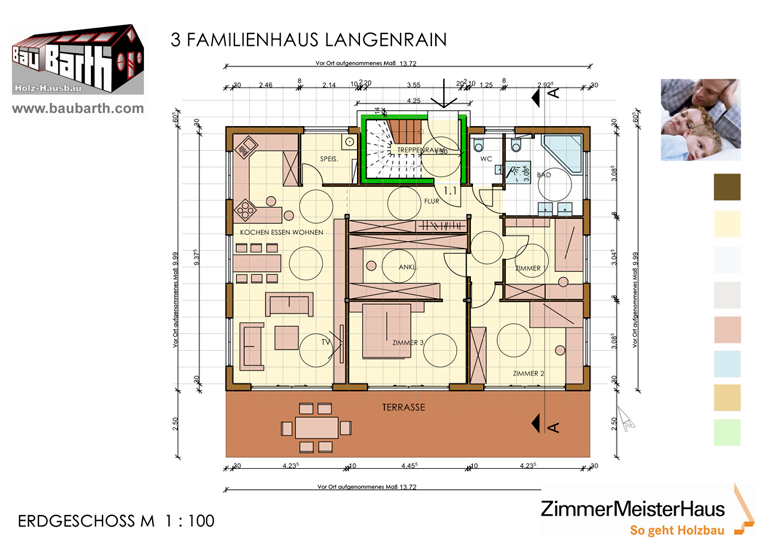 Wohnung zum Kauf - Erstbezug provisionsfrei als Kapitalanlage geeignet 498.000 € 5 Zimmer 115 m² Oberdorfstrasse 5 Langenrain Allensbach 78476