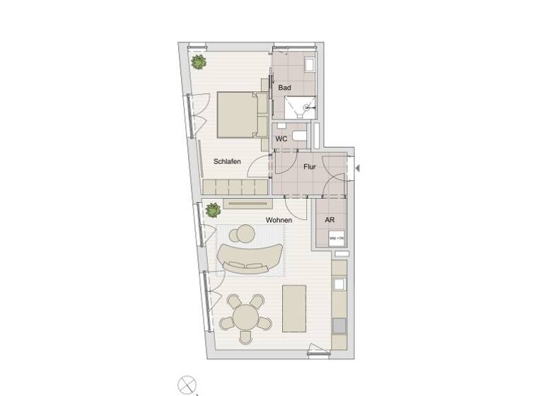 Wohnung zum Kauf - Erstbezug 938.000 € 2 Zimmer 57,4 m² 1. Geschoss Salzburg 5020