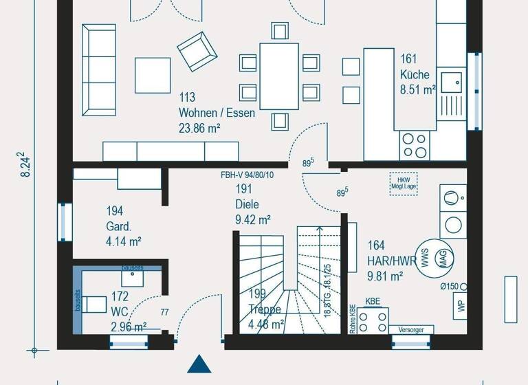 Einfamilienhaus zum Kauf 398.700 € 4 Zimmer 124 m² 489,8 m² Grundstück Postbauer-Heng 92353