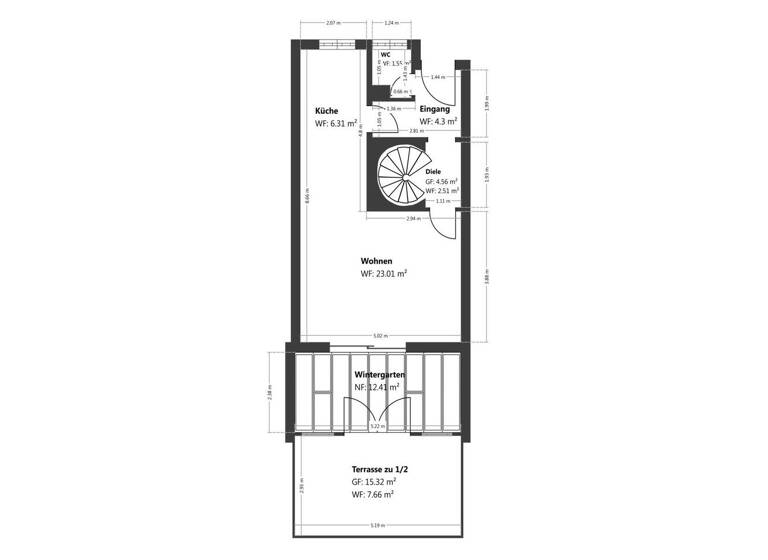 Reihenmittelhaus zum Kauf 549.900 € 4 Zimmer 108,6 m² 225,4 m² Grundstück Bad Aibling 83043