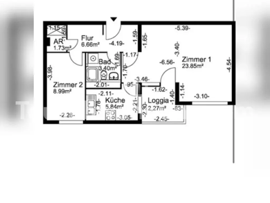 Wohnung zur Miete nur mit Wohnberechtigungsschein Tauschwohnung 421 € 2 Zimmer 53 m² 8. Geschoss Marienfelde Berlin 12279