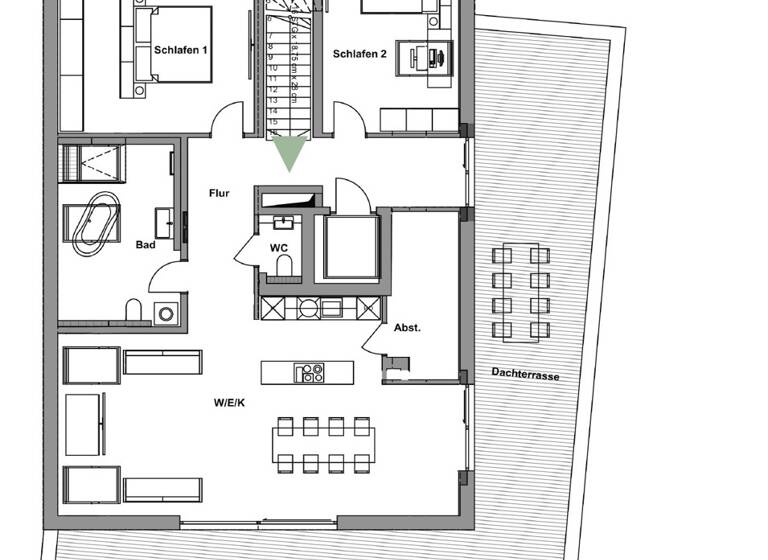 Wohnung zum Kauf 895.000 € 3 Zimmer 128,7 m² 2. Geschoss West Landshut 84034