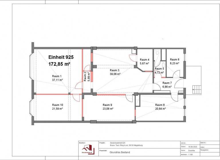 Bürofläche zur Miete 1.037 € 51,5 m² Bürofläche Bruno-Taut-Ring 4b Neu Olvenstedt Magdeburg 39130