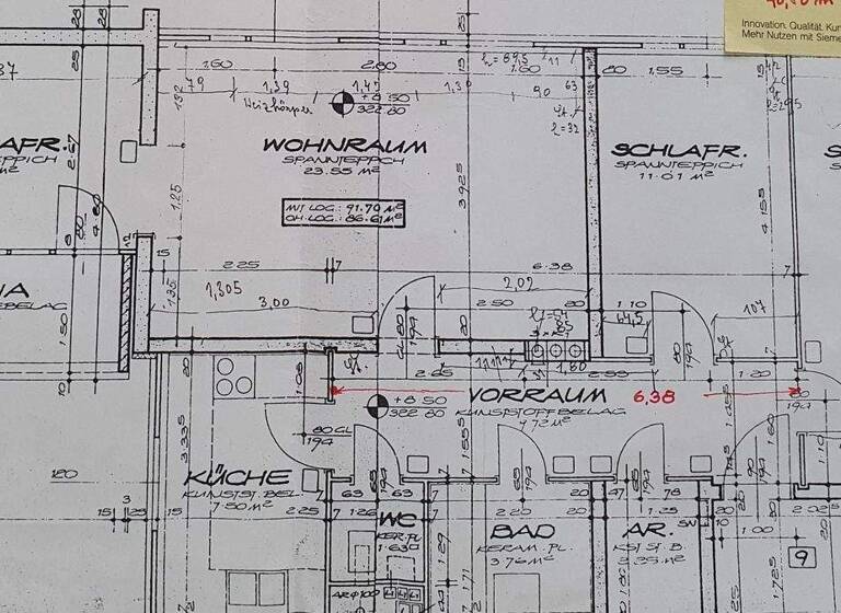 Wohnung zum Kauf 239.000 € 3,5 Zimmer 86,6 m² 3. Geschoss Bad Vöslau 2540