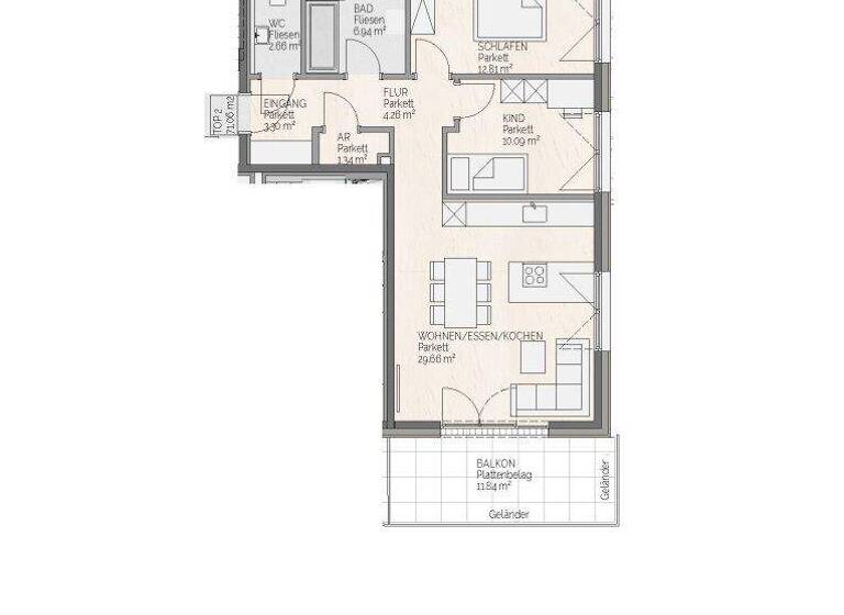 Wohnung zum Kauf - Erstbezug 554.500 € 3 Zimmer 71,1 m² 1. Geschoss Seilergasse Gmunden 4810