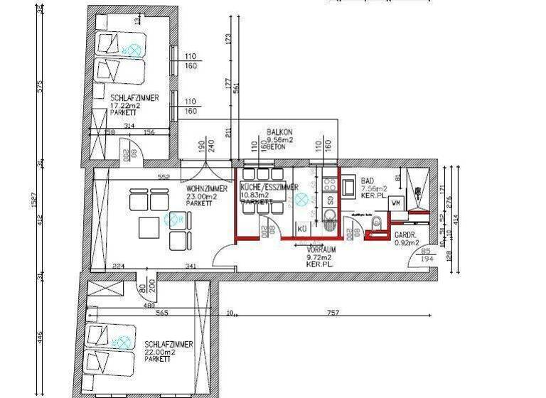 Wohnung zur Miete 931 € 91 m² Fanny-Elßler-Gasse Eisenstadt 7000