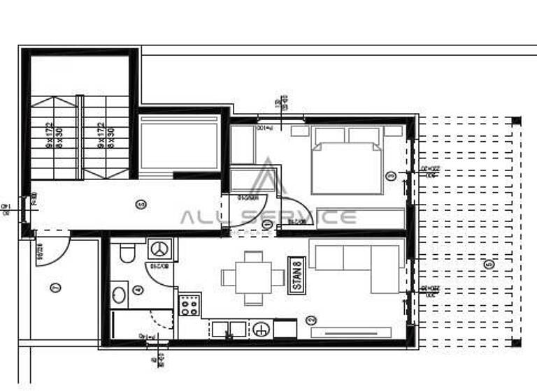 Studio zum Kauf 260.000 € 1 Zimmer 35 m² 3. Geschoss Kastel Luksic, Kastela Kastela
