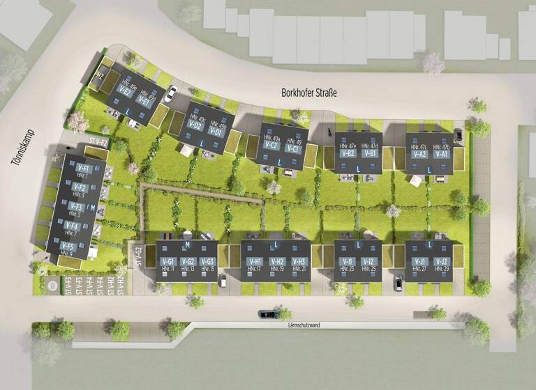 Fertig- und Musterhäuser zur Miete Borkhofer Straße Mittelmeiderich Duisburg 47137