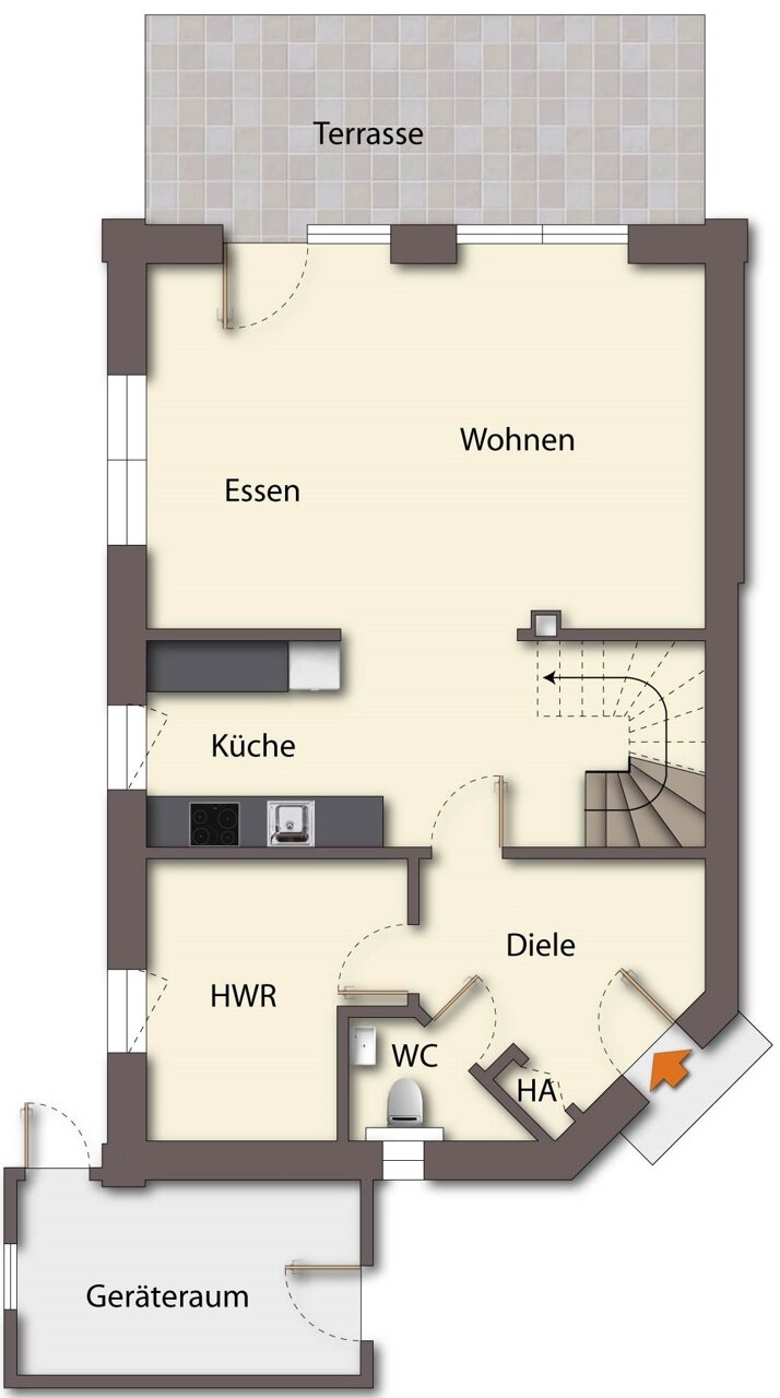 Doppelhaushälfte zum Kauf provisionsfrei 489.000 € 5 Zimmer 133 m²<br/>Wohnfläche 706 m²<br/>Grundstück Loga Leer 26789