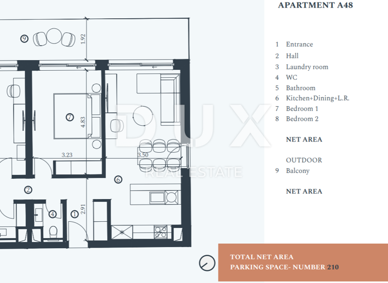 Wohnung zum Kauf 874.155 € 3 Zimmer 3. Geschoss Umag 52470