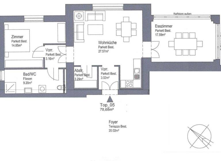 Wohnung zur Miete 800 € 3 Zimmer 78,7 m² 1. Geschoss Kirchbach in der Steiermark 68 Kirchbach in Steiermark 8082