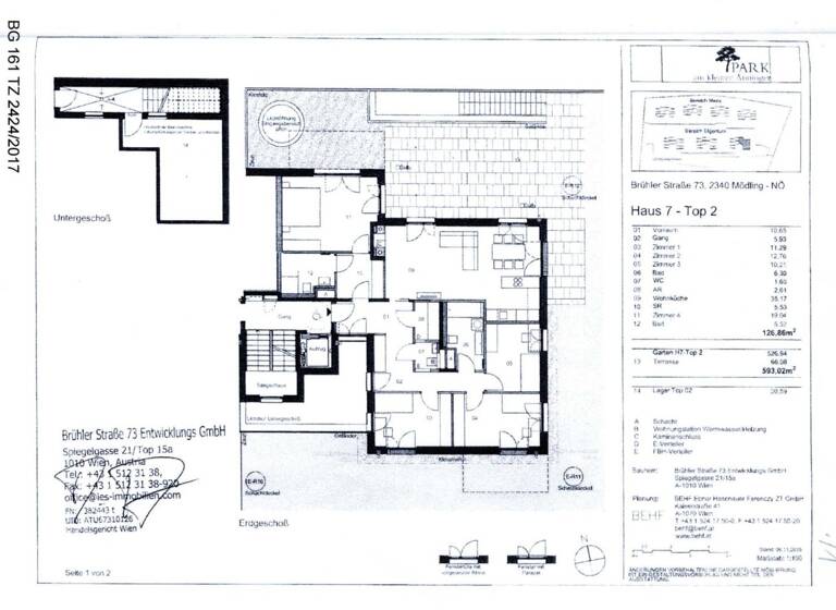 Wohnung zum Kauf 1.190.000 € 4 Zimmer 126,9 m² Mödling 2340