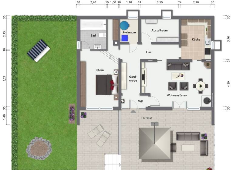 Terrassenwohnung zum Kauf 195.000 € 2 Zimmer 76 m² EG frei ab sofort Kirchweg 3 Herrischried 79737