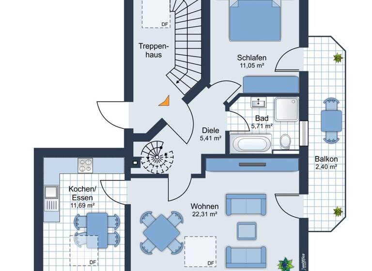Wohnung zum Kauf 168.000 € 3 Zimmer 75 m² Ichenhausen 89335