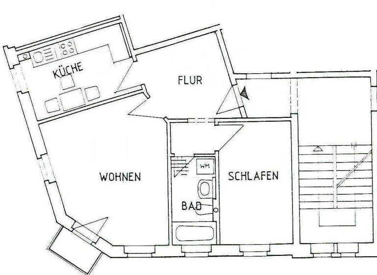 Wohnung zur Miete 330 € 2 Zimmer 60 m² 3. Geschoss Meuselwitzer Str. 40 Pforten Gera 07546