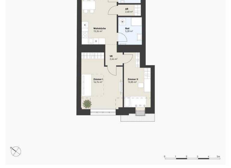 Wohnung zum Kauf - Erstbezug 449.000 € 3 Zimmer 55,4 m² Vorgartenstraße Wien 1200