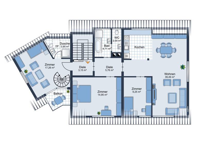 Wohnung zum Kauf 399.000 € 5 Zimmer 123 m² Langenrain Allensbach 78476
