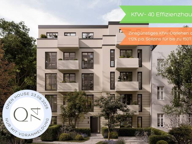 Penthouse zum Kauf - Erstbezug 609.000 € 2 Zimmer 79,1 m² 4. Geschoss frei ab sofort Niederschönhausen Pankow 13156