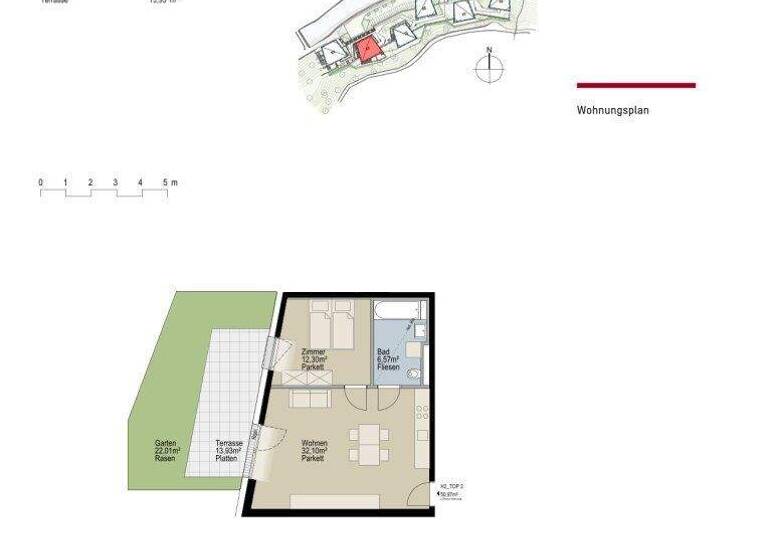 Wohnung zur Miete - Erstbezug 290 € 2 Zimmer 51 m² EG Gerlos 200d Gerlos 6281