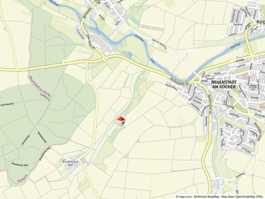 Freizeitgrundstück zum Kauf provisionsfrei 3.200 € 1.697 m² Grundstück Neuenstadt 74196