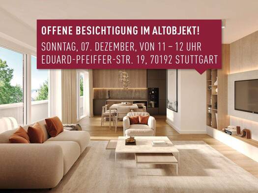 Wohnung zum Kauf - Erstbezug 1.145.000 € 4 Zimmer 124 m² 1. Geschoss Nord Stuttgart / Stuttgart-Nord 70192
