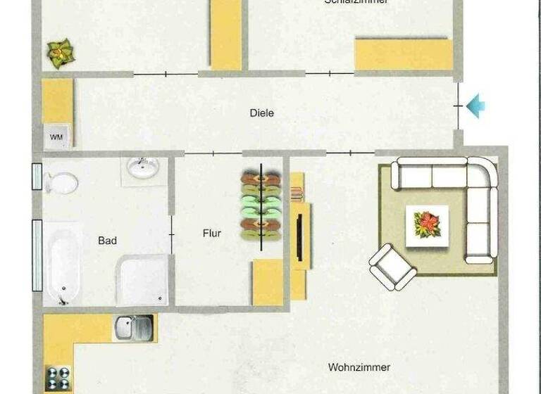 Wohnung zur Miete 787 € 3,5 Zimmer 81,1 m² 3. Geschoss frei ab 01.04.2026 Heisinger Straße 483 Heisingen Essen 45259