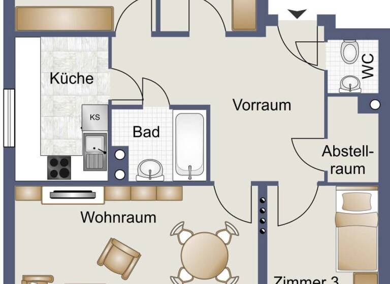 Wohnung zum Kauf 275.000 € 4 Zimmer 2. Geschoss Stockerau 2000