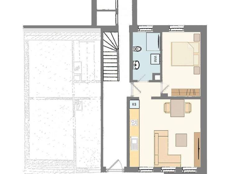 Wohnung zum Kauf 195.000 € 2 Zimmer 49 m² EG Gostenhof Nürnberg 90429
